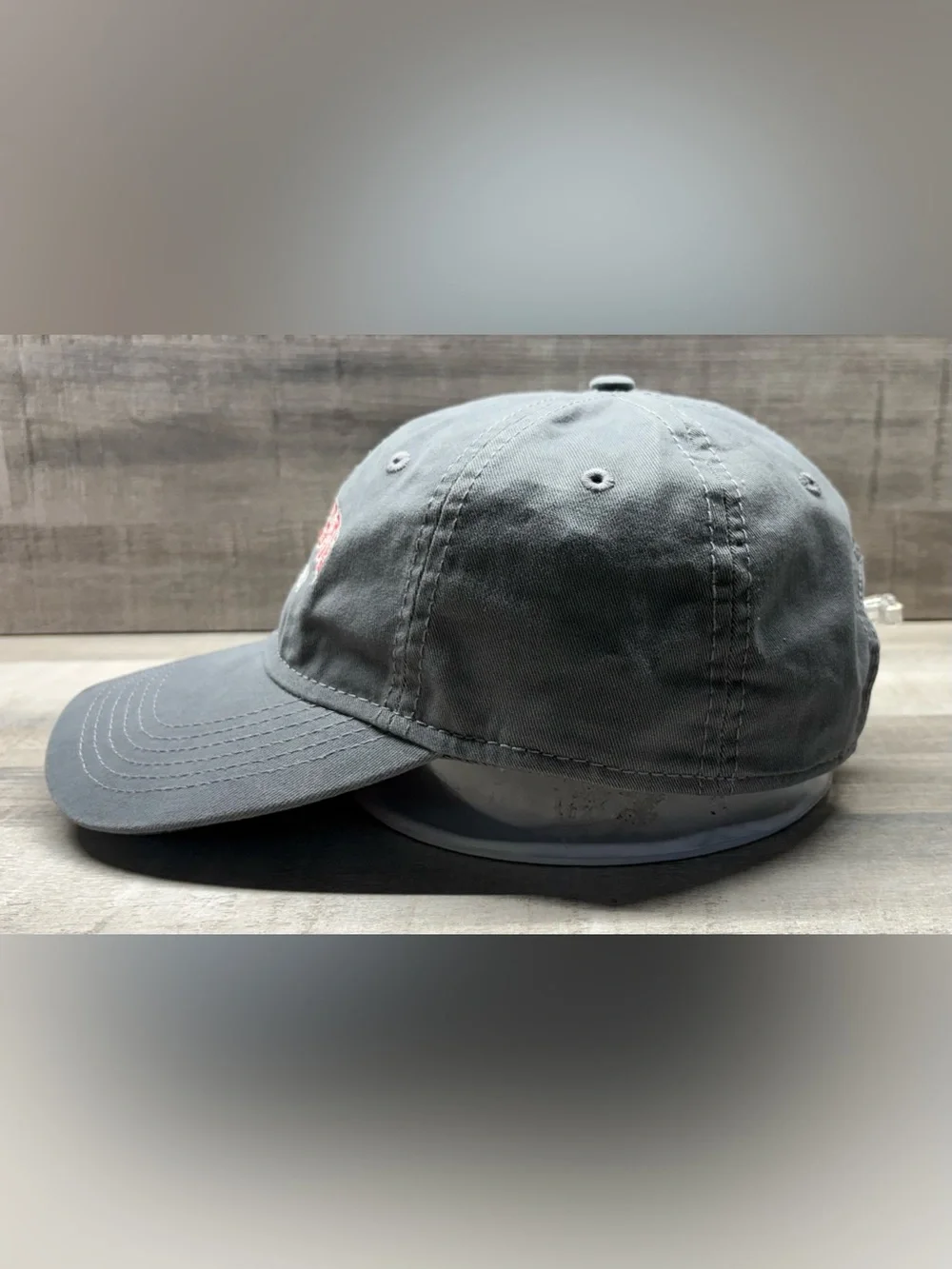 Dickinson College NCAA D3 Gray Adjustable Dad Hat Sportsman Strapback Cap